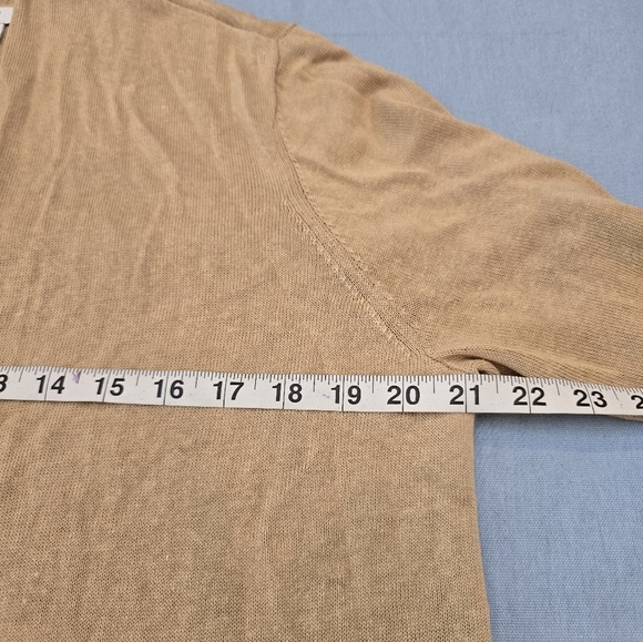 J. Jill Cardigan Sweater Womens Med Open Front Long Sleeve Linen/ Rayon - Picture 12 of 12